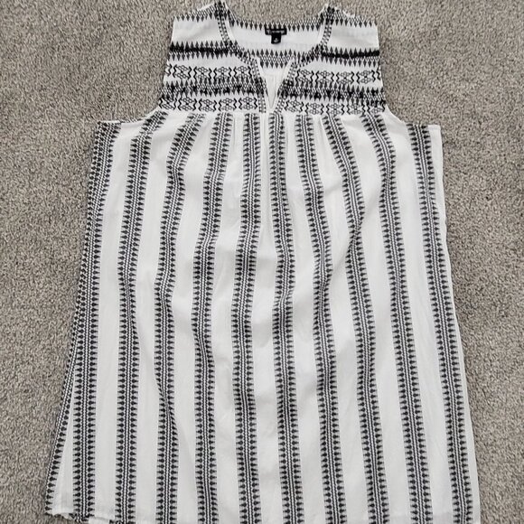 New Directions Curvy White & Black Sleeveless Dress 1X Lined - Picture 5 of 12